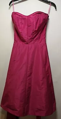 Oasis Pink Lined Formal / Ball Gown With Belt Bandeau Dress - Size 10 (270) • £4.46