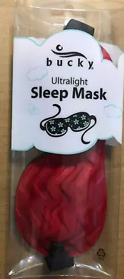 $10.99 • Buy Bucky Ultralight Travel & Sleep Chevron Eye Mask, Red, One Size