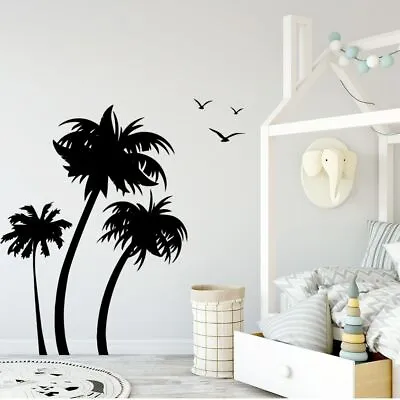  Palm Mural Tree Wall Sticker Wall Decal For Kids Room Decor Coconut Art Mural • $8.79
