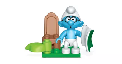 Smurfs Brainy Minifigure With Accesories Building Blocks Mega Construx New • $12.50