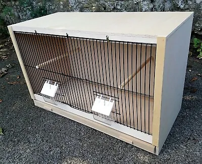 £40 • Buy Single Budgie Breeding Cage  25  X 15 X 12 BLACK FEEDER FRONTS