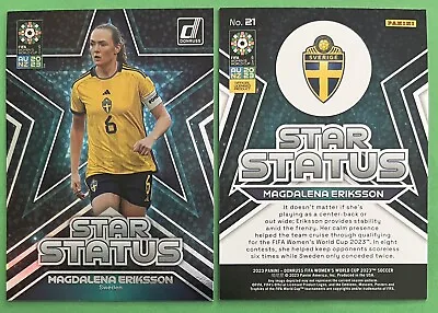 Magdalena Eriksson 2023 Donruss FIFA Women's World Cup STAR STATUS #21 SWEDEN • $2.99