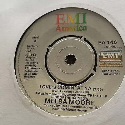 Melba Moore - Love’s Comin At Ya.    Used 7”single Record • £3.29