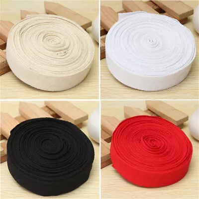 10M Cotton Webbing Herringbone Twill Tape Strap 25mm DIY Apron Bunting • £5.87