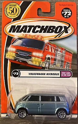 Matchbox 2001 Anniversary “Kids Cars Of The Year” #72 Volkswagen Microbus • $10