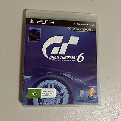 Gran Turismo 6 - Sony PlayStation 3 - PS3 Game With Manual - Very Good Condition • $14.99