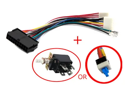 20/24pin ATX To AT P8 & P9 Adapter Converter With Big Small Switch AT I/O Shield • £18