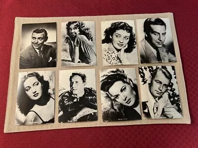 Vintage Lot Of 8 Photo Postcards Hollywood Movie Actor/Actress (5.6  X 4  ) • $10