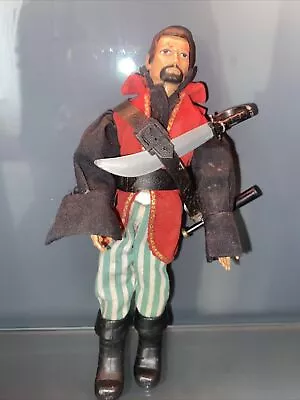 Madelman Pirate Vintage Figure Madeltoys With Telescope Sword & Cannon 1970s • $83.38