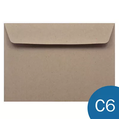 C6 ENVELOPES KRAFT - 100 PACK - PEEL N SEAL 100% Recycled Botany • $29.98