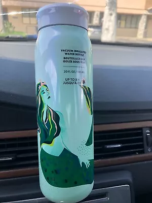 Starbucks Vacuum Insulated Teal Mermaid Stainless Steel Water Bottle 20oz NEW • $26.49