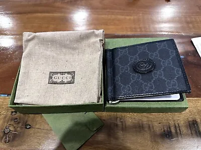 $450 • Buy Gucci Card Case Wallet With Interlocking G