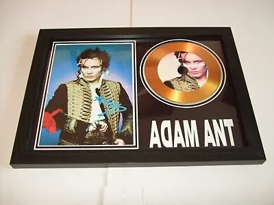 Adam Ant    Signed  Disc  Framed 627 • £16