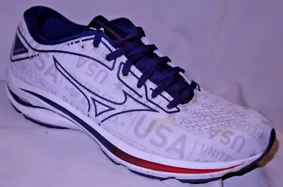 Womens GUC MIZUNO WAVE RIDER 1776 Technical Running USA Team Shoes Size 9 • $25