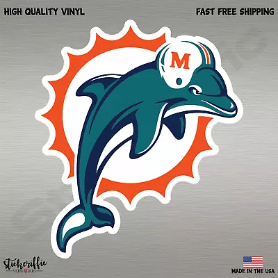 Miami Dolphins Dolphin NFL Football Color Logo Sports Vinyl Decal Sticker • $1.99