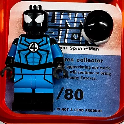 FUNNY BRICK X LIFEBRICK Custom Minifigure: FANTASTIC FOUR SPIDER-MAN Marvel MCU • £91.56