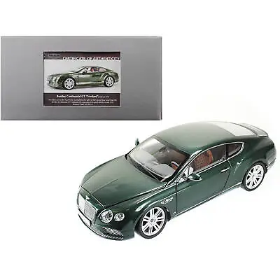 Paragon 1/18 Diecast Model Car 2016 Bentley Continental GT LHD Verdant Green • $208.48