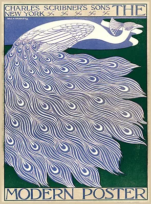 Designer Decoration Poster.Nouveau.Peacock.Modern.Home Room Art Print.q0360 • $30