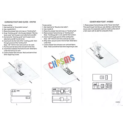 Clear Serger Feet Husqvarna Viking Serger Overlocker Huskylock 910 905 • $110.49