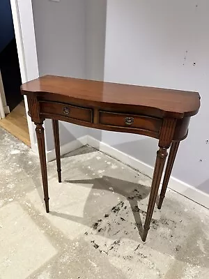 Mahogany Hall Console Table With Drawers • £26