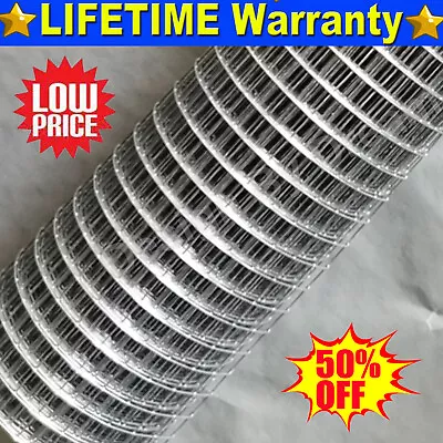 £23.40 • Buy 1 X1  Welded Wire Mesh Aviary Fencing Fence Chicken Rabbit Garden Galvanised 30M