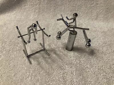 Vintage Kinetic Motion Balancing Sculptures Horse And Rider Gymnast. • $29.99