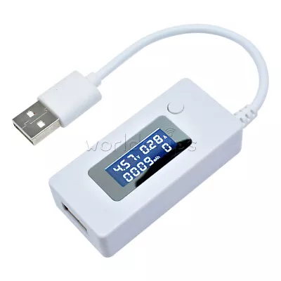 USB LCD Display Tester Voltmeter Ammeter Voltage Current Power Capacity Detector • $3.39