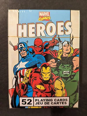 Aquarius Marvel Comics Super Heroes 52 Playing Cards - NEW Sealed Retro Deck • $15