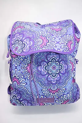 Vera Bradley Lighten Up Drawstring Backpack In  Lilac Tapestry  Pattern • $40.60