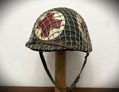 Wwii Us Army 4 Panel M1 Combat Medic Helmet / D-day / Complete • $299