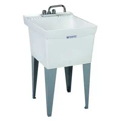 Mustee 19Cf Utility Sink 34 In H 20 In W 24 In L Floor Mount 1-1/2 In • $117.99