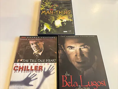 LOT OF 8 Horror Suspense DVD Movies MANTHING CHILLER TELL-TALE HEART 5 LUGOSI • $14.90