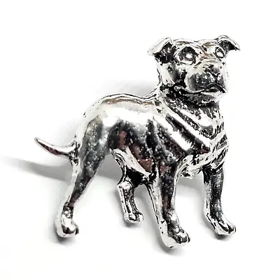 Staffie Pin Badge Brooch Staffordshire Bull Terrier Pewter Badge By A R Brown • £6.40