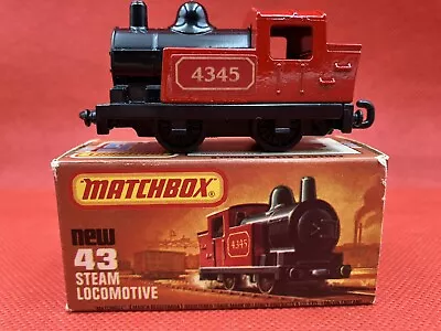 Vintage Original Matchbox Superfast 43 —  Steam Locomotive — Boxed. • £25