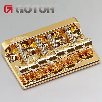 NEW Gotoh 201B-4 Bass Bridge Precision Jazz For Fender P Jazz Bass 4-String GOLD • $44.99