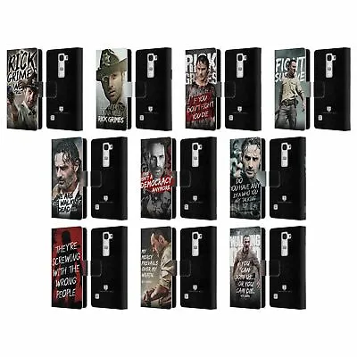 Amc The Walking Dead Rick Grimes Legacy Leather Book Wallet Case For Lg Phones 2 • $17.55