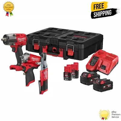 Milwaukee M18FPP3N2-524P Power Pack - M18 FMTIW2F12 - FIW38 FIR38 - 4933479208 • £995