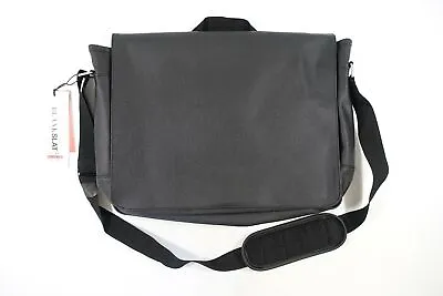 Blankslate Solo Faux Leather Laptop Travel Shoulder Mac501 Black Messenger Bag  • $14