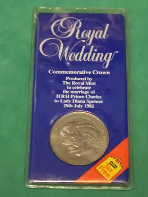 1981 Royal Wedding - Commemorative Souvenir Crown - Charles And Diana • £4.99