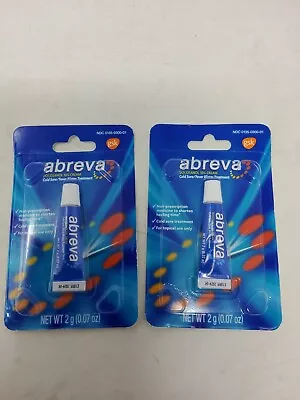 Abreva Docosanol Cold Sore And Fever Blister Cream 2 Tube 2 G Exp 04/2024 • $13