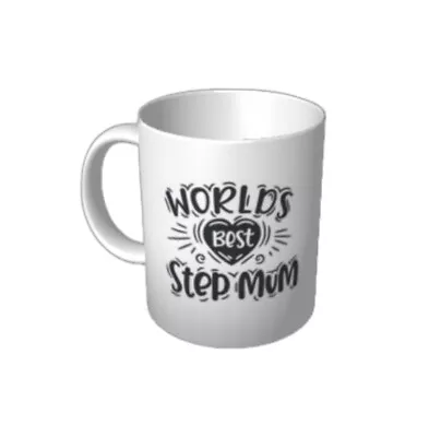 Worlds Best Step Mum Coffee Mug Tea Cup Mothers Day Gift 400 Ml Boxed  • $20.97