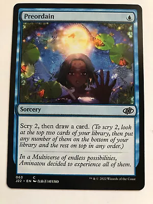 MTG Preordain Jumpstart 2022 63 Regular Common NM Blue Magic The Gathering • $3.07