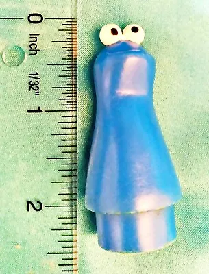 COOKIE MONSTER Vintage Fisher Price Little People Sesame Street Loose Figure S-2 • $8.93