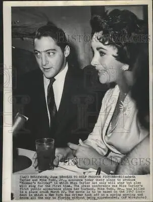 1958 Press Photo Mike Todd Jr. Will Produce A Film With Elizabeth Taylor • $17.99