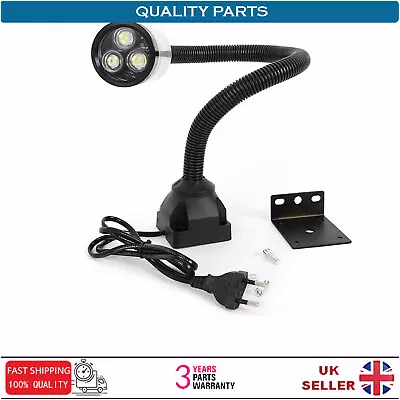 Industrial Flexible LED Work Light CNC Lathe Machine Working Lamp & Fixed Base • £22