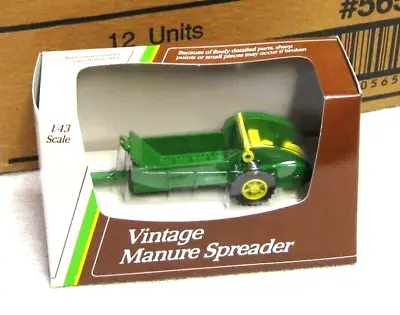 Vintage Ertl 1/43 John Deere Tractor Spreader Farm Toy #5654eo • $5