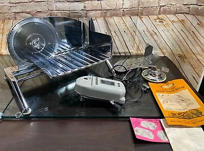 Mint Cond. Vintage RIVAL Electric Home Food Slicer Meat Cheese Deli 1030V Chrome • $60.75