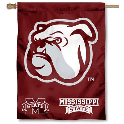 Mississippi State Bulldogs MSU University College House Flag • $22.95