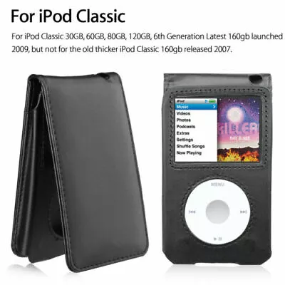  Black Leather Case Cover For Apple IPod Classic 6th 7th 80 120 160GB Video 30GB • $25.99