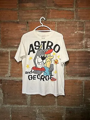 VTG Rare J.G Hook 1990 The Jetsons Cartoon Astro & George Big Print T Shirt Sz L • $99.97